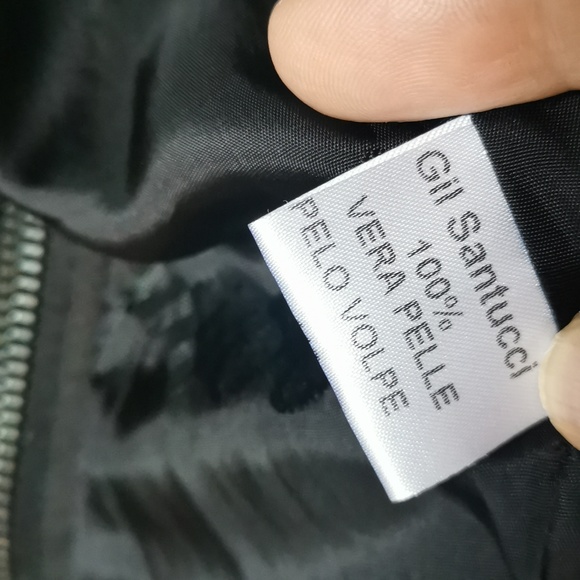 One-of-a-kind leather jacket with fur collar - Picture 15 of 15